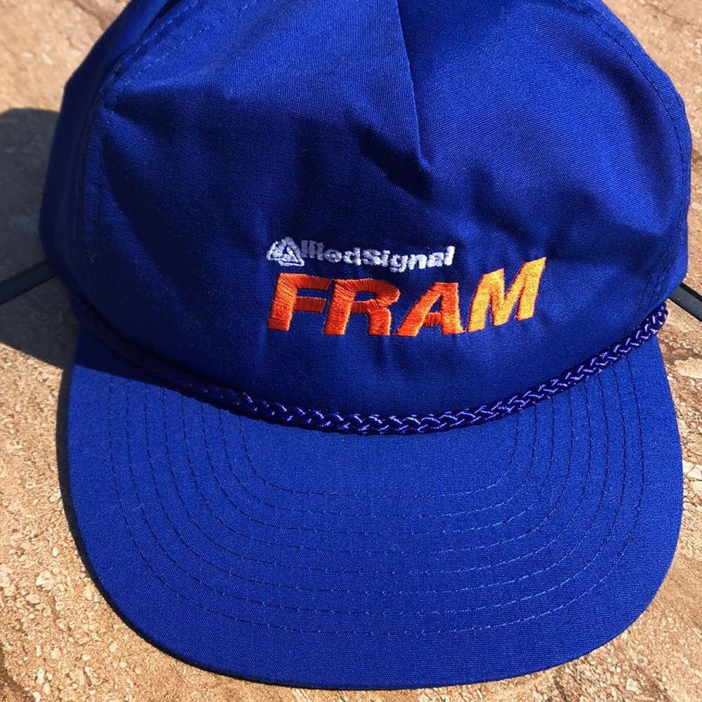 Vintage nascar allied signal Fram racing snap back hat